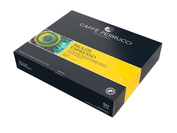 Caffè Perrucci Brazil Espresso – 50 Coffee Pods