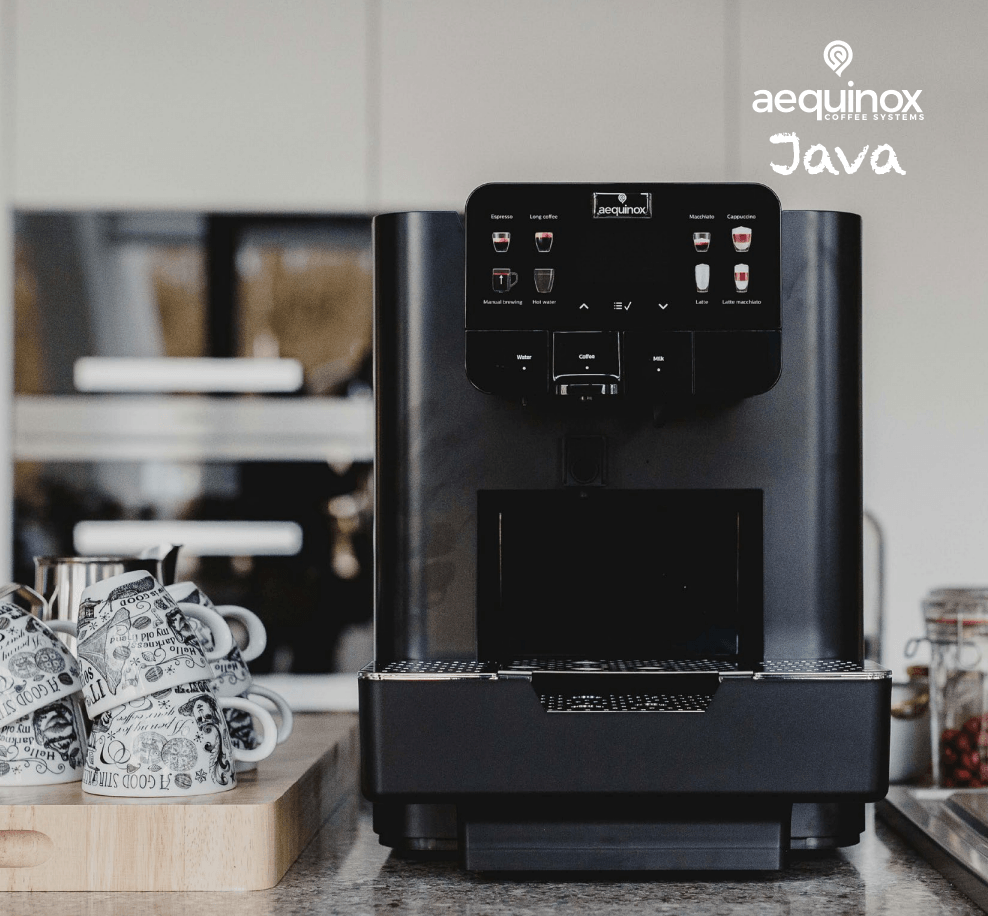 Aequinox Java Cappu Pro professional coffee machine front view